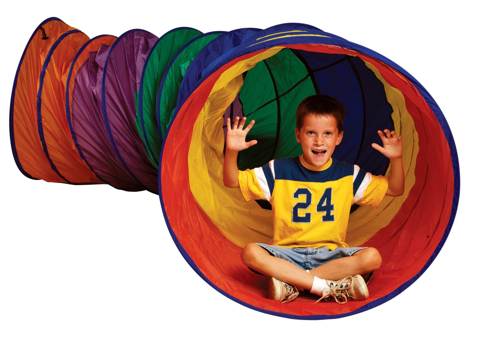 Sportime Connectable Mega Crawl Tunnel, 36 x 12 Inches, Multicolored 1004693